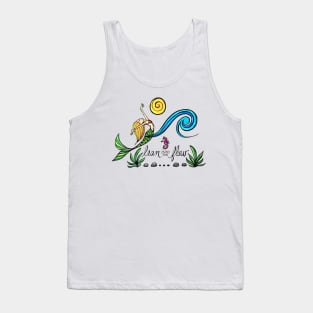 Lean Into the Flow: Magical Mermaid Watercolor Illustration Tank Top